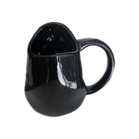 New Balck & White Scream Ghost Face Sculpted 16 oz. Ceramic Cup Coffee Mug - Picture 2 of 2